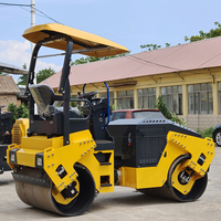 Compacteur routier vibrant à double tambour de 3,5 à 5 tonnes, entièrement hydraulique, diesel, autoporté, pour le pavage d'autoroutes en asphalte, certifié CE