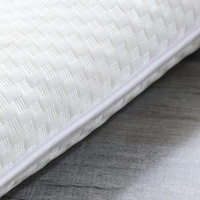 Oreillers modernes pour le cou et oreillers de sommeil avec rembourrage rafraîchissant en graines de Cassia, housse en soie glacée jacquard à carreaux pour la vente en gros aux hôtels