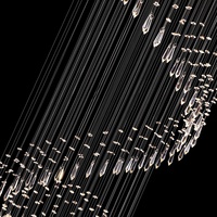 Lustre suspendu en cristal en acier inoxydable K9, design moderne et luxueux, idéal pour une maison, un hôtel, une Villa ou une chambre à coucher