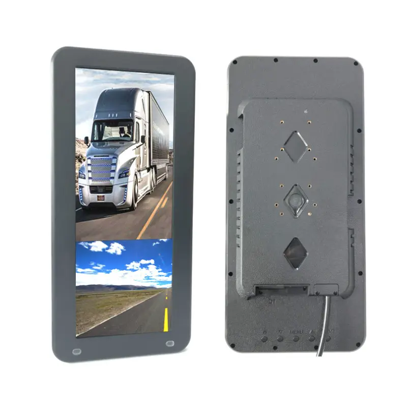 12V/24V/36V 12.3 Inch Scherm Vrachtwagen Spiegel 700CD/M2 Ips Panel Volledige Herziening hoek Cctv Monitor Bus Spiegel