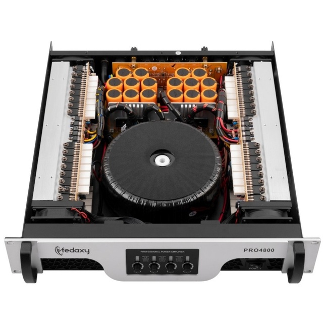 Professional Sound Amplifier pa System 2U Class h 4 Channel 4x800w 1200w Power Amplifier