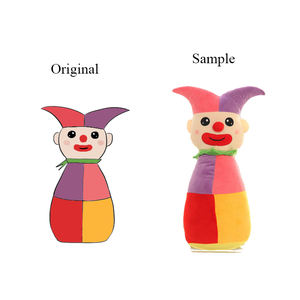 그림에서 남녀 공용 맞춤 장난감 수 놓은 뿔 PP 면 채워진 새로운 디자인 생일 선물 가방이 포함 된 부드러운 불 봉제 인형 - Product Image 6