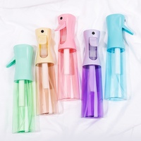 Atomiseur à haute pression pratique en plastique de 200 ml et 300 ml, vaporisateur pour le nettoyage des plantes, les soins de la peau, le coiffage des cheveux, vaporisateur continu