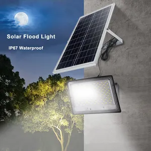 Açık yüksek kaliteli güneş ışığı duvara monte IP67 su geçirmez LED güneş projektör bahçe veranda için