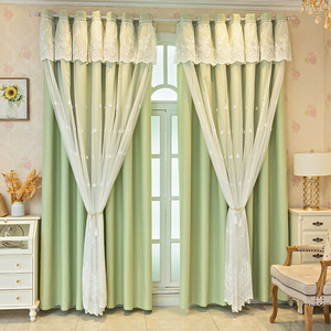 Blackout de doble capa de verano de Anne con cortinas modernas de gasa para habitación de niños - Product Image 1