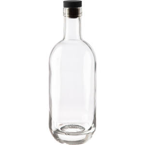 Bouteilles en verre <span class=keywords><strong>Polo</strong></span> arrondies de 500ml avec bouchons en liège de 19mm pour jus de fruits, eau minérale, spiritueux, vin, cordiaux - Product Image 1