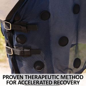 Manta de Terapia Magnética para Caballos, Color Azul Marino, con Más de 90 Imanes Unipolares, Acelera la Curación, para el Bienestar Equino - Product Image 2