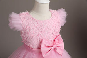 Gaun Ulang Tahun Anak Perempuan Kecil yang Lucu untuk Anak Usia <span class=keywords><strong>3</strong></span> Tahun Gaun Kartun Gaya Elegan Gaun Pesta Pengiring Pengantin - Product Image 4