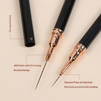 Ensemble de stylos à ongles en plastique de type seringue pour le nail art (5 pièces) – Outils pour dessiner des fleurs, peindre des couleurs et tracer des lignes