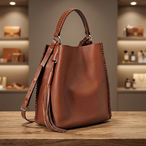 Cartera de Cuero Genuino Personalizada con Cierre de Cremallera, Ligera, Duradera, Impermeable, Ecológica, Estilo Vintage, Gran Capacidad para Chicas - Product Image 3