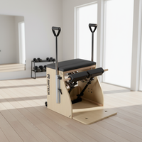 Chaise de Pilates en bois d'érable durable - Portable, réglable, écologique pour l'exercice à domicile et l'utilisation en studio de Pilates