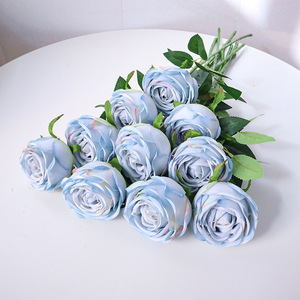 51cm Single Stem Princess Artificial Roses, Lifelike Faux <b>Flowers</b> for Living Room Floral <b>Display</b> & Styling - Product Image 4