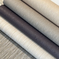 Revêtement mural en vinyle moderne, imperméable et antistatique, à texture neutre, pour la décoration de la chambre à coucher, du salon et des hôtels