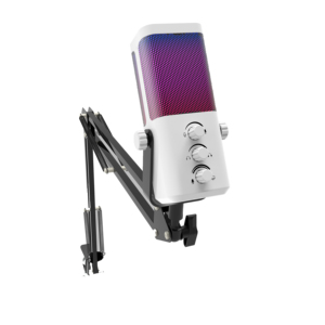 Microphone de jeu professionnel M7 RGB, multi-directionnel, à réduction de bruit, portable, léger, filaire, type C, pour PC/<span class=keywords><strong>PS5</strong></span> Live - Product Image 1