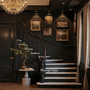 M11 خزانة كتب فرنسية عتيقة مقوسة من الطراز القديم من أجل الأثاث المنزلي - Product Image 4