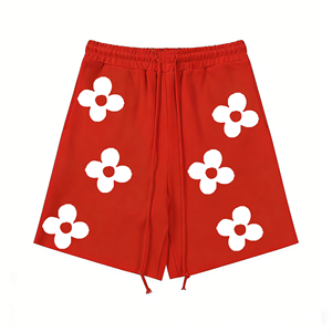 Pantalones Cortos de Mezclilla con Estampado de Espuma de Kapok, Casuales, de Marca Europea <span class=keywords><strong>Americana</strong></span> de Moda, con Cintura Elástica, para Hombre y <span class=keywords><strong>Mujer</strong></span> - Product Image 2