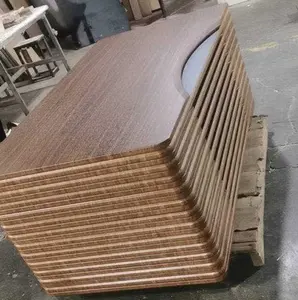 Tops de mesa de madera sólida, respetuosos con el medio ambiente, en roble y nogal