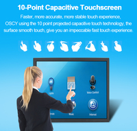 Écran tactile industriel à cadre ouvert de 15, 17 et 19 pouces, format 4:3, montage mural VESA 75*75, moniteur LCD TV pour bus, 10 points capacitifs