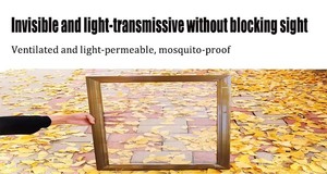 עיצוב מודרני חלון פיברגלס לבן מסך חרק דרך אחת חזון היתוש רשת היתושים לשימוש במלון - Product Image 6
