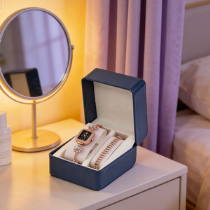 Set Orologio e Bracciale da <span class=keywords><strong>Donna</strong></span>, Elegante Orologio da Polso con Cinturino in Acciaio, Gioiello alla Moda per Feste e Matrimoni, Vendita all'Ingrosso - Product Image 4