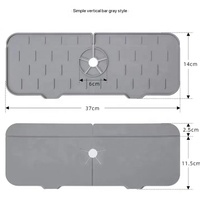Plateau de séchage de vaisselle en silicone moderne pour évier, tapis de comptoir de cuisine et de salle de bain pour table à usage domestique