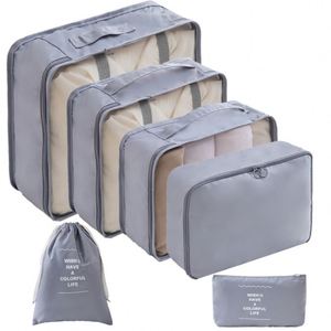 Juego de 6 Bolsas de Almacenamiento de Ropa para Viaje, Bolsa de Clasificación de Ropa, Bolsa Multifuncional para Guardar Edredones - Product Image 2