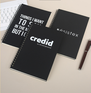 Carnet de notes A5 personnalisé avec logo, couverture souple, spirale double Wire-O, pour entraînement et exercices - Product Image 4