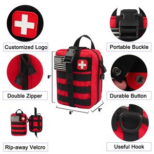 OEM y ODM personalizado Emergencia IFAK Molle POUCH Kit Trauma táctico botiquín de primeros auxilios con torniquete de sellado en el pecho - Product Image 2