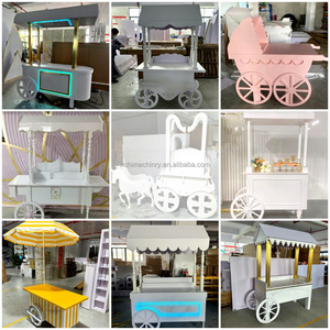 Chariots de vente mobiles, stands de <span class=keywords><strong>rue</strong></span>, chariots à fleurs, présentoirs alimentaires pour marchés nocturnes, chariots de camping, stands promotionnels - Product Image 6