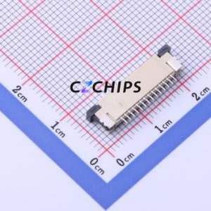 FC10-S14DCT-00 FFC/FPC Connector SMD,P=1mm,Horizontal Mount Connector Drawer Type Bottom Contact 14P 1mm - Product Image 2