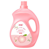 Détergent à lessive en bouteille personnalisable 1L 4L 5L parfum pêche blanche, nettoyage en profondeur, conception gratuite disponible, marque privée OEM ODM