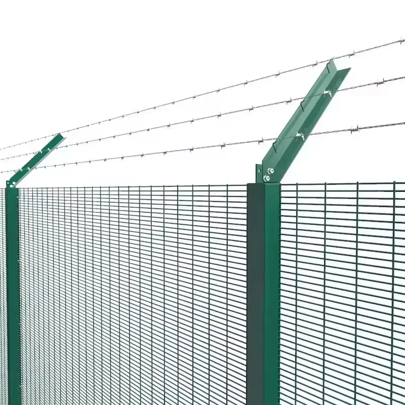 Galvanized 358 Safety Perimeter Clear View Welded Wire Mesh Metal anti-climb fence