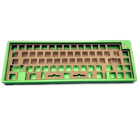 Boîtier de clavier mécanique en aluminium anodisé, kit de bricolage, fait main, avec laiton, plaque en polycarbonate, cnc, rapide, pièces