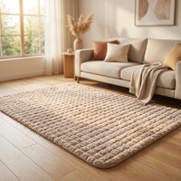 Tapis de luxe en fausse fourrure de lapin, moelleux et doux, effet nuage, pour salon, chambre à coucher, cadeau de pendaison de crémaillère