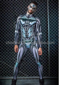 Combinaison moulante une pièce cool de style européen et américain, ensemble <span class=keywords><strong>cyberpunk</strong></span> imprimé numérique 3D, combinaison une pièce pour <span class=keywords><strong>cosplay</strong></span> féminin - Product Image 4