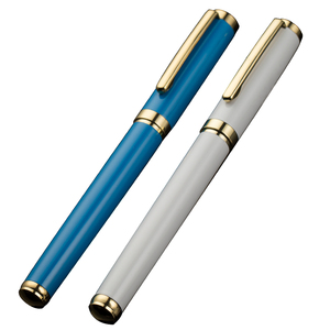 2020 <span class=keywords><strong>de</strong></span> moda tapa <span class=keywords><strong>de</strong></span> metal <span class=keywords><strong>de</strong></span> tinta <span class=keywords><strong>gel</strong></span> bolígrafo logotipo personalizado pura azul pluma blanca como un cisne. - Product Image 1
