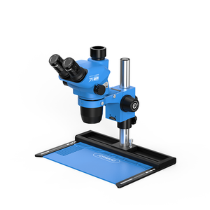 Microscopio Digital FORWARD FW-71Pro Max-TS con 3 Lentes con Zoom de 45X, Anillo de Luz LED de 138 LED <span class=keywords><strong>para</strong></span> Inspección de Placas de Circuito de Teléfono - Product Image 1