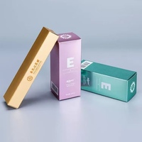 Boîte en carton personnalisée haut de gamme avec logo imprimé or/argent, taille sur mesure, pour emballage cadeau de parfums et cosmétiques