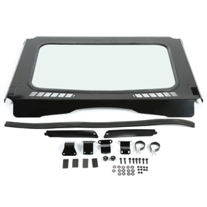 <span class=keywords><strong>Parabrezza</strong></span> Anteriore in Vetro Trasparente per HONDA PIONEER 500 2015-2024 / PIONEER 520 2021-2025 - Product Image 1