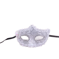 Ensemble de masques de princesse de Venise avec plumes latérales, petit chapeau de mascarade pour festival, fête, spectacle de scène, fournitures de fête de haute qualité