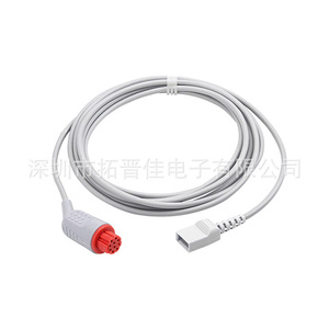 Compatible Den 10 Hole Invasive Pressure Sensor Cable <b>Adapter</b> For Abbott Uta Mindray PVC <b>Plug</b> In Connector - Product Image 5
