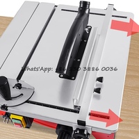 Scie à table électrique multifonctionnelle portative sans poussière pour la coupe du bois à 45 degrés pour le travail du bois