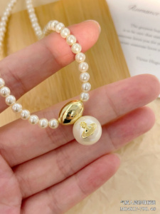 Collana di Perle di Alta Qualità, Placcatura Resistente, Regolabile, Ideale per Matrimoni e Feste, Collane con Ciondolo di Perle - Product Image 4