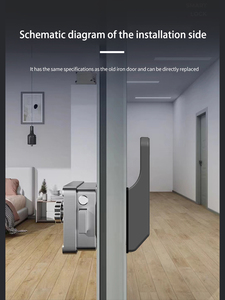 Tuya Factory Unlocking <b>Remotely</b> Smart Waterproof Aluminum Alloy Fingerprint ReaderDoor <b>Lock</b> for Wood External Door cloud - Product Image 6