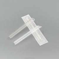 Boîte de 50 tubes de réception jetables en plastique pour piercing, accessoires de maquillage permanent