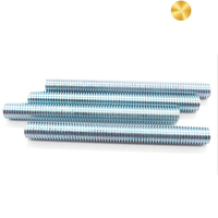 Galvanized DIN975 Steel Threaded Rods-Zinc Plated/Black Full Thread Metal Stud Bars High Strength Fasteners