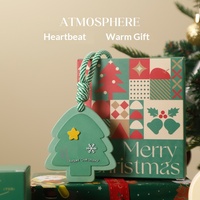 Tablette de gypse parfumée Arbre de Noël, best-seller transfrontalier, pour parfum d'ambiance domestique, boîte cadeau de Noël, ornement suspendu pour voiture