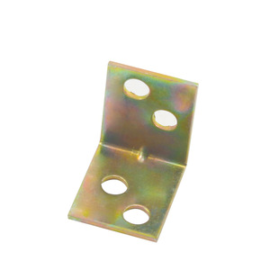 L-Shaped Corner Bracket Carbon Steel 90 Degree Plated Durable For <b>Cabinet</b> Shelf Support - Product Image 3