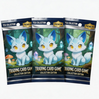 Packs de cartes à collectionner TCG OEM ODM personnalisés, animaux mignons, dragons, méchas, monstres, vente en gros en vrac