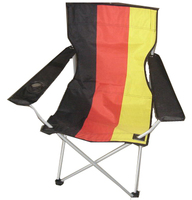 Chaise de camping pliable légère et confortable pour événements extérieurs, avec impression intégrale du drapeau national, design personnalisé, vente en gros